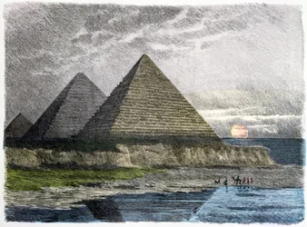 Les pyramides de Gizeh, d